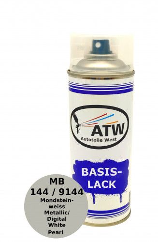 Autolack für Mercedes Benz 144 / 9144 Mondsteinweiss Metallic / Digital White Pearl